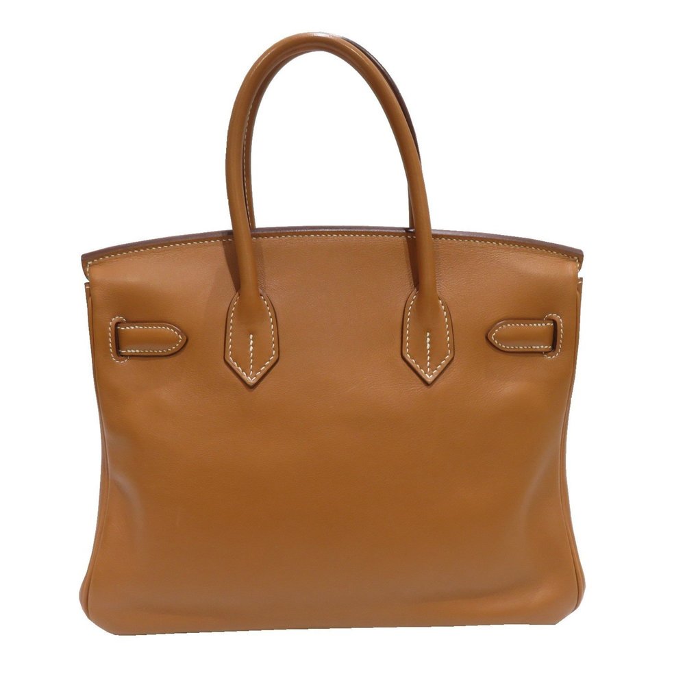 HERMES Hermes Birkin 30 Handbag Gold/Silver Hardware Evercolor □K Stamp D19 W... - Picture 2 of 16